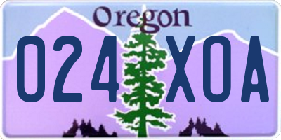 OR license plate 024XOA