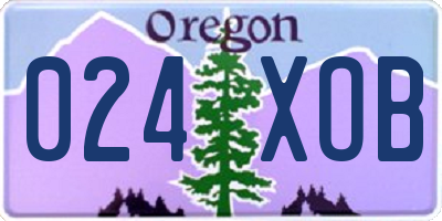 OR license plate 024XOB