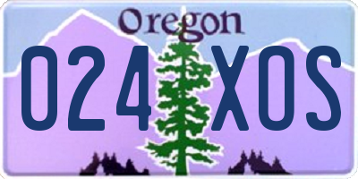 OR license plate 024XOS