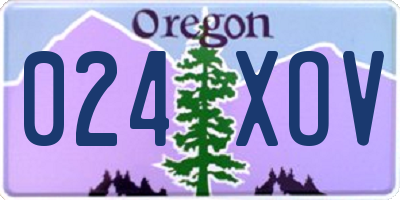 OR license plate 024XOV