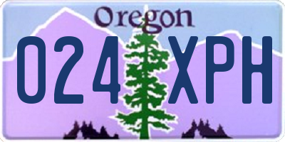 OR license plate 024XPH