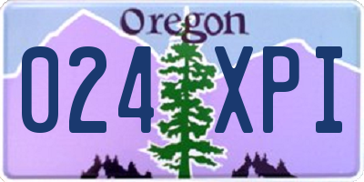 OR license plate 024XPI