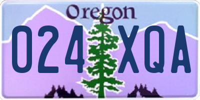 OR license plate 024XQA