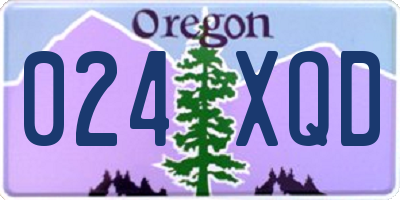 OR license plate 024XQD