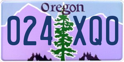 OR license plate 024XQO