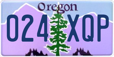 OR license plate 024XQP