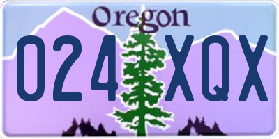 OR license plate 024XQX