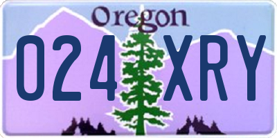 OR license plate 024XRY