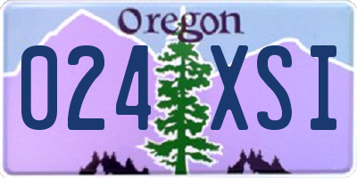 OR license plate 024XSI