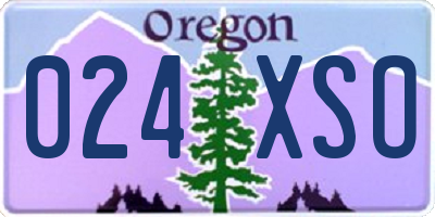 OR license plate 024XSO