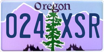 OR license plate 024XSR