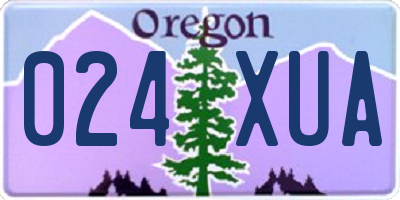 OR license plate 024XUA