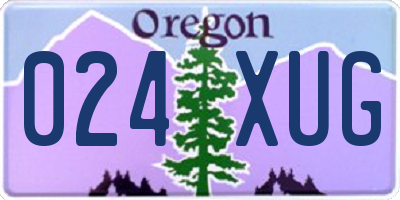 OR license plate 024XUG