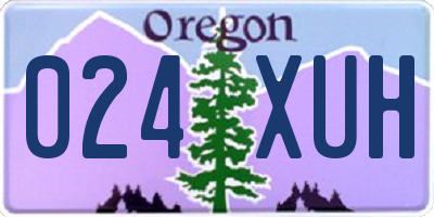 OR license plate 024XUH