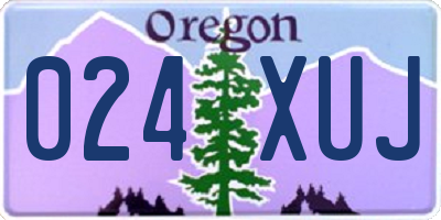 OR license plate 024XUJ