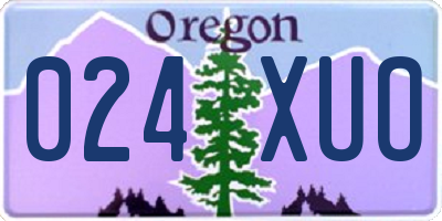 OR license plate 024XUO