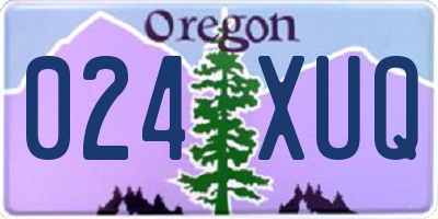 OR license plate 024XUQ
