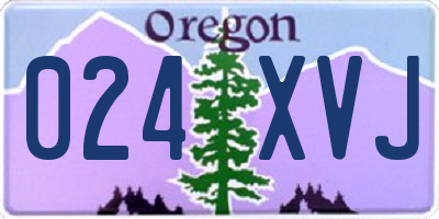 OR license plate 024XVJ