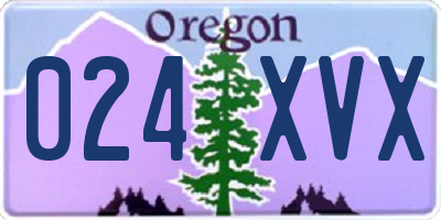 OR license plate 024XVX