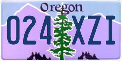 OR license plate 024XZI