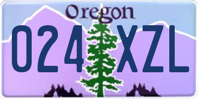 OR license plate 024XZL