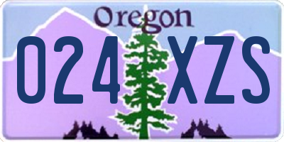 OR license plate 024XZS