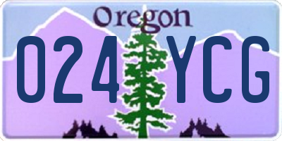 OR license plate 024YCG