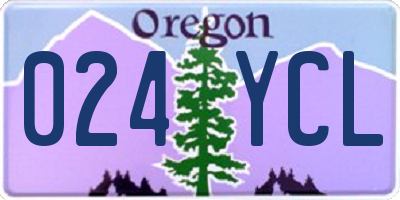 OR license plate 024YCL