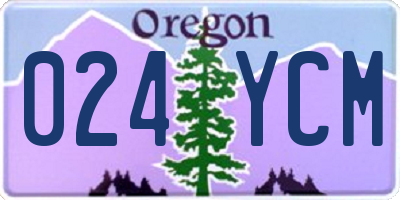 OR license plate 024YCM