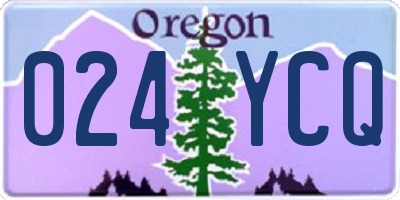 OR license plate 024YCQ