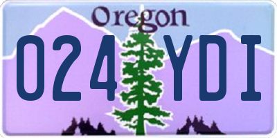 OR license plate 024YDI