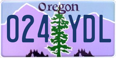 OR license plate 024YDL