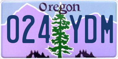 OR license plate 024YDM