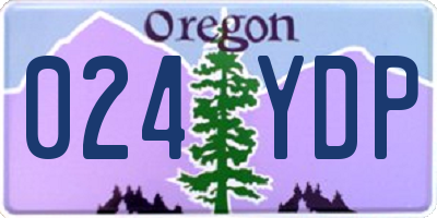 OR license plate 024YDP