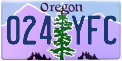 OR license plate 024YFC
