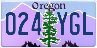 OR license plate 024YGL
