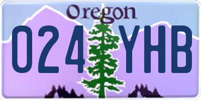 OR license plate 024YHB