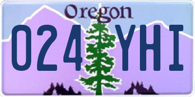 OR license plate 024YHI