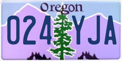 OR license plate 024YJA