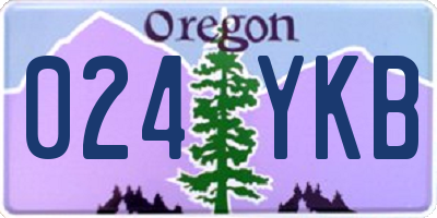 OR license plate 024YKB