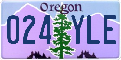 OR license plate 024YLE