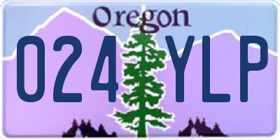 OR license plate 024YLP