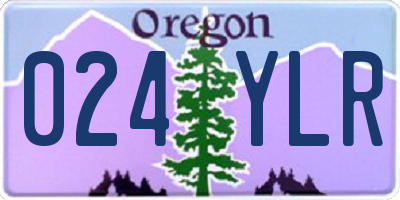 OR license plate 024YLR