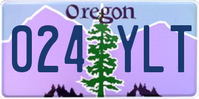 OR license plate 024YLT