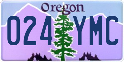 OR license plate 024YMC