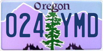 OR license plate 024YMD
