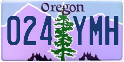 OR license plate 024YMH