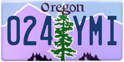 OR license plate 024YMI