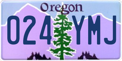 OR license plate 024YMJ