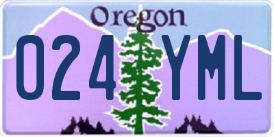OR license plate 024YML